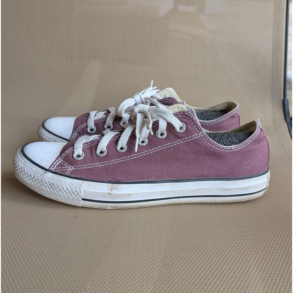 Converse 135290F Chuck Taylor All Star Ox Low Top Burgundy Purple Men Sz 8 Wm 10